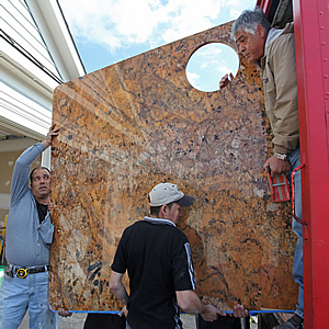 granite kitchen counter